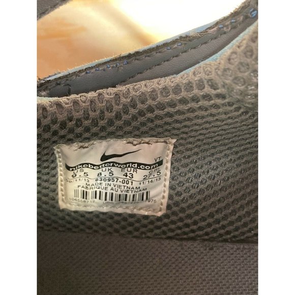 Nike Men's Air Tech Challenge Huarache Gray Blue Basketball Sneakers Size 9.5 - Picture 5 of 7